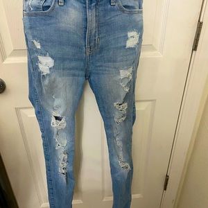 Hollister ripped skinny jeans size 1s